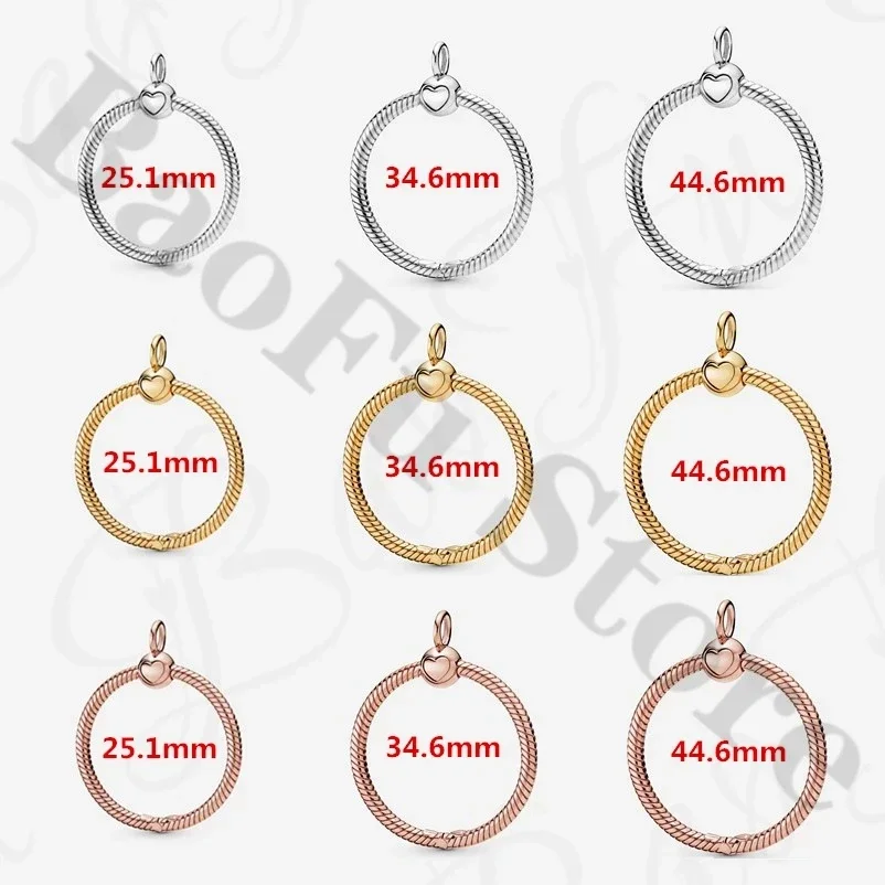 

Authentic 925 Sterling Silver Pendant Suitable For Original Female Necklace O Pendant DIY Bead Jewelry Gift
