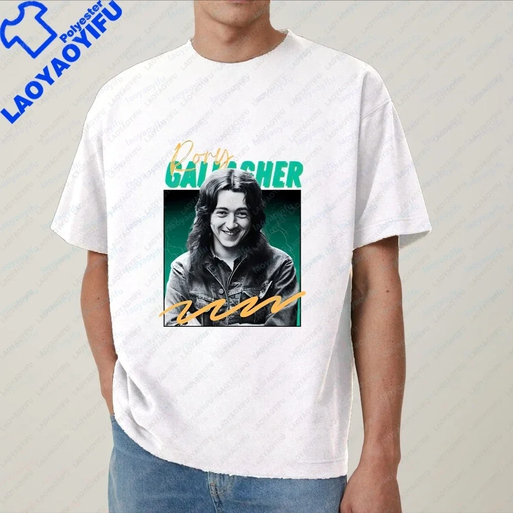 Fashion Brand RORY GALLAGHER - Summer Casual Trendy Versatile Men's and Women's Classic Round-neck T-shirt
