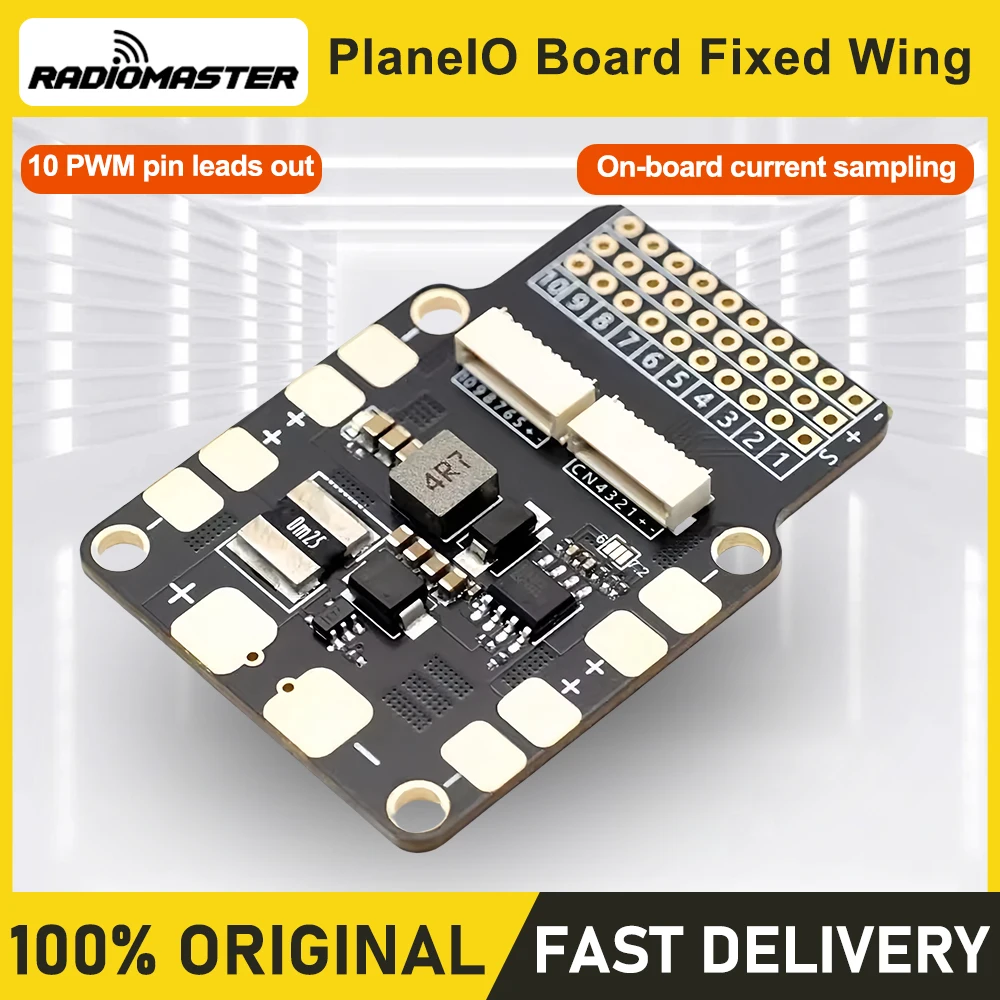 

MicoAir PlaneIO Board Fixed Wing Base Plate10 PWM pin leads out On-board current sampling For Micro Air 405 743 Flight Controls