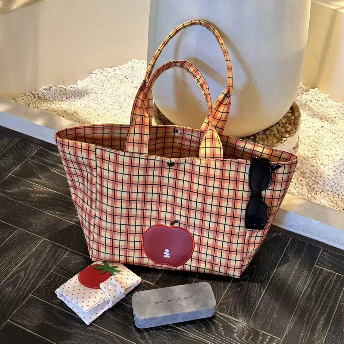 grande-capaci-lona-op-saco-2025-coreano-sle-xadrez-bolsa-feminina-faionable-streetwear-casual-oulder-saco