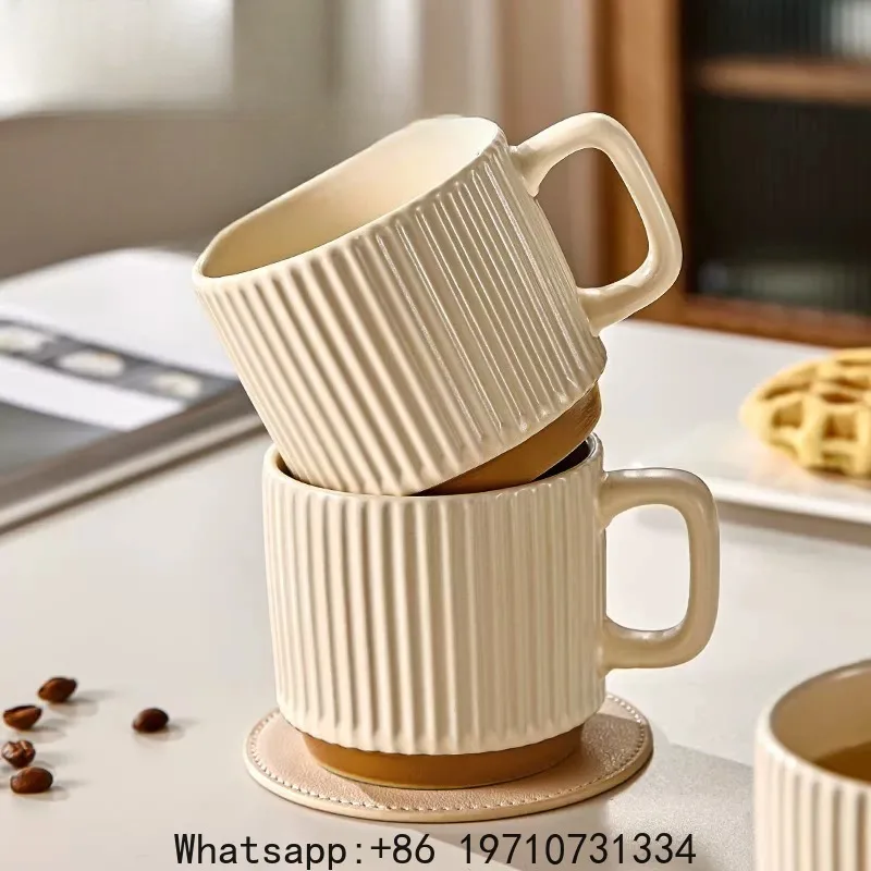 Ceramic water cup household high-value mug office cup teacup heat-resistant coffee cup