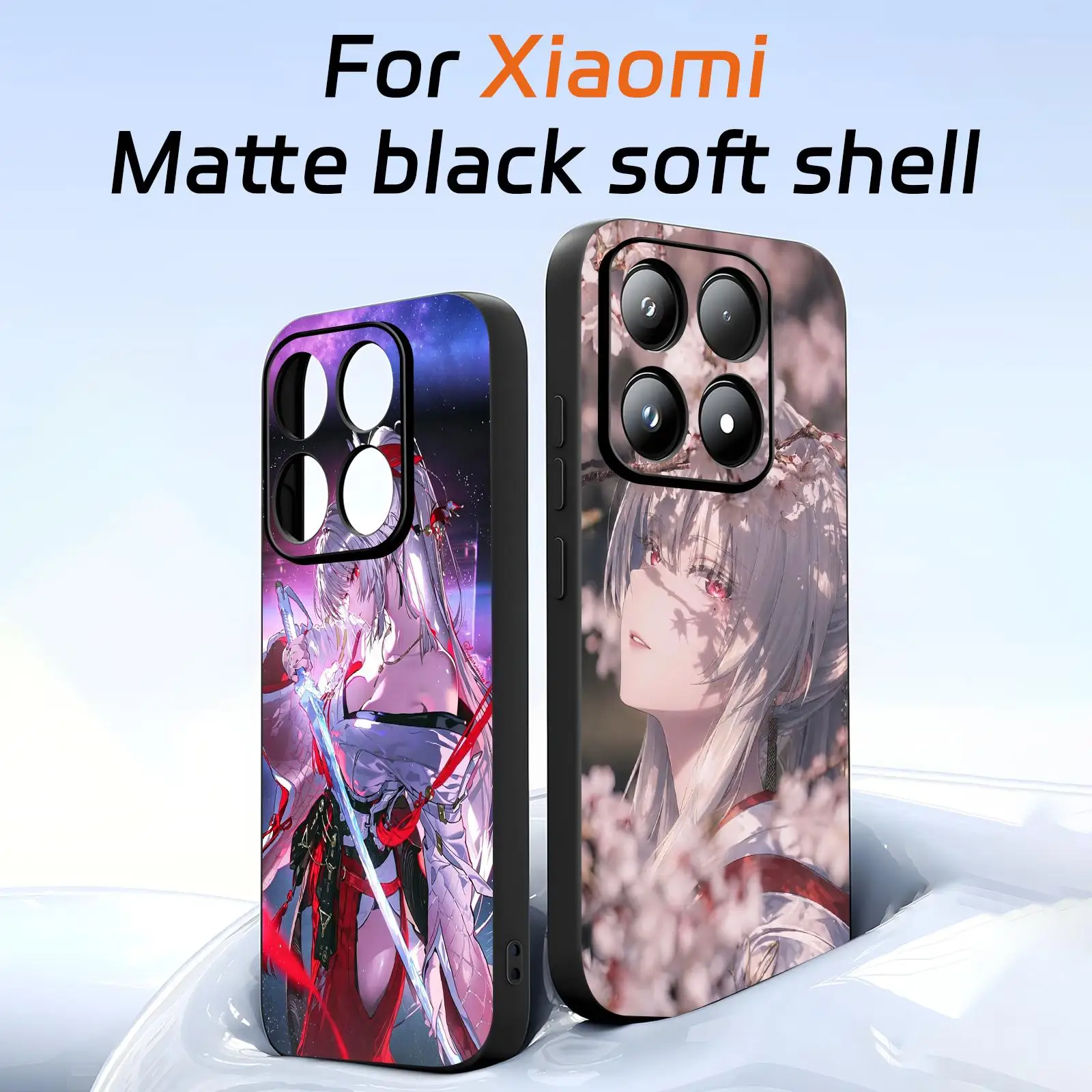 Wuthering Waves HIYUKI Phone Case For Xiaomi 17 15 14 13 12 11 T Ultra Pro Soft black Shockproof Cover