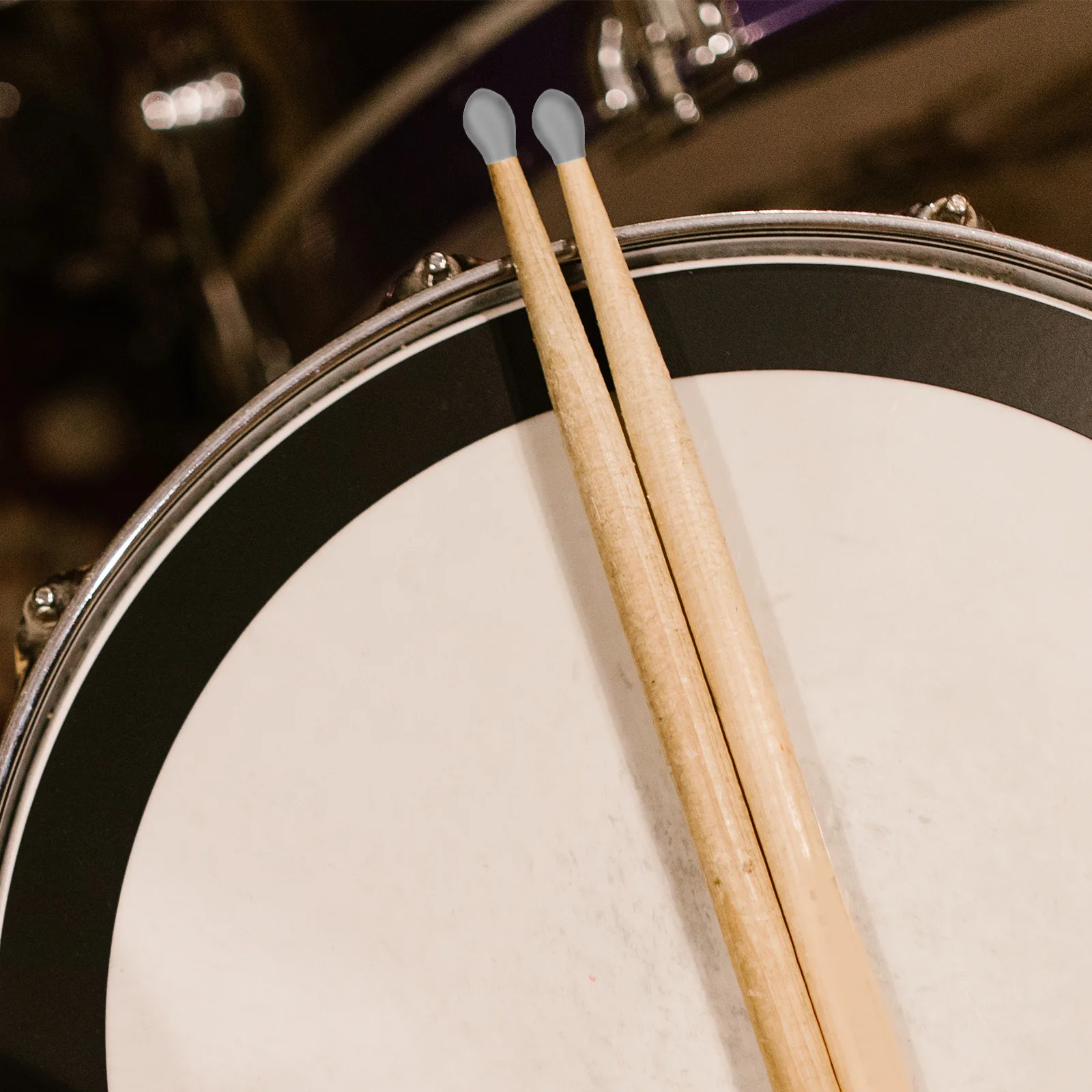 

10 Pcs Drumstick Protector Caps Tip Kids Kit Accessories Mallets Mute Tips Jacket