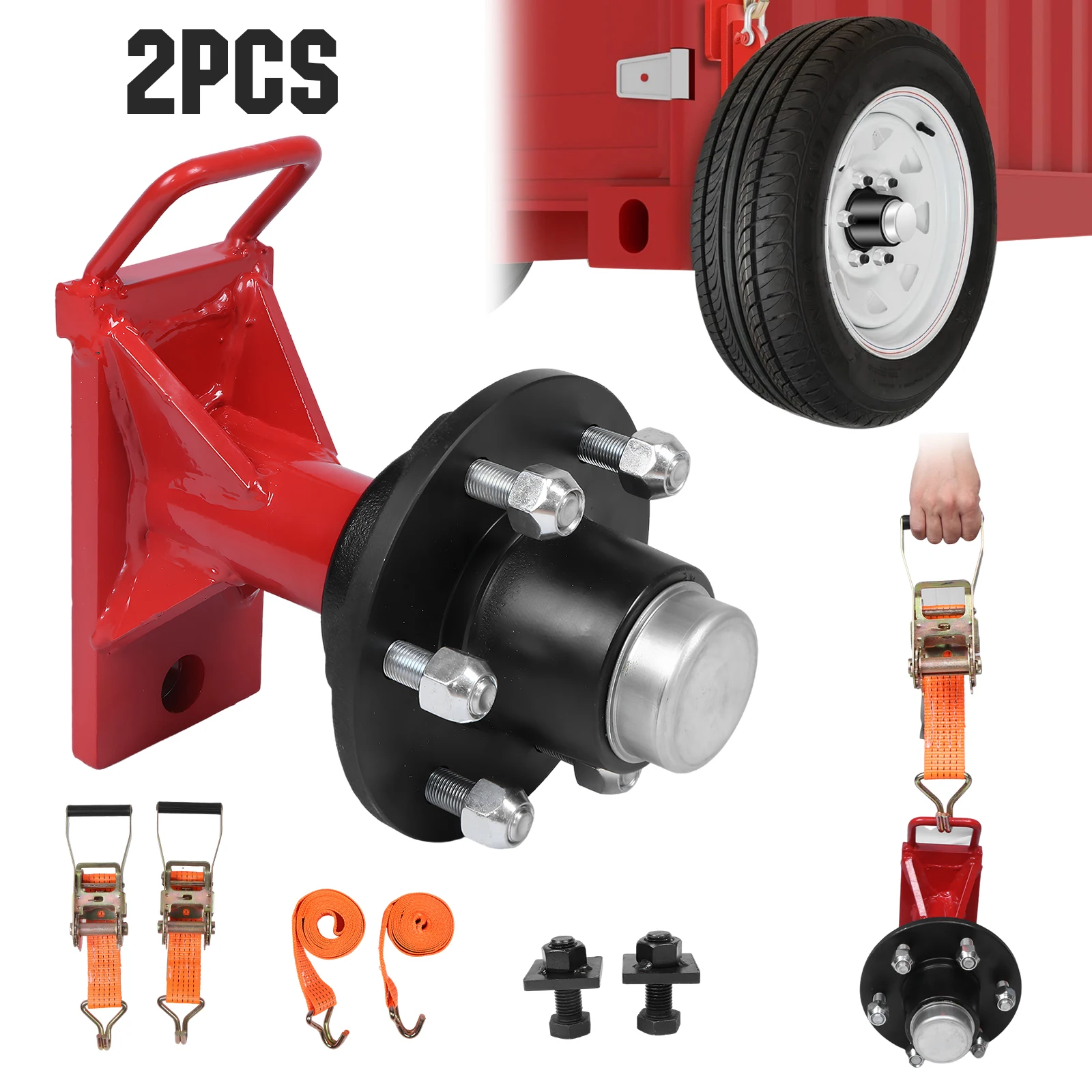 

2Pack Shipping Container Accessory with Ratchet Tie Heavy-Duty Ratchet Bundles 22000LBS Capacity for Move 20ft-40ft Container