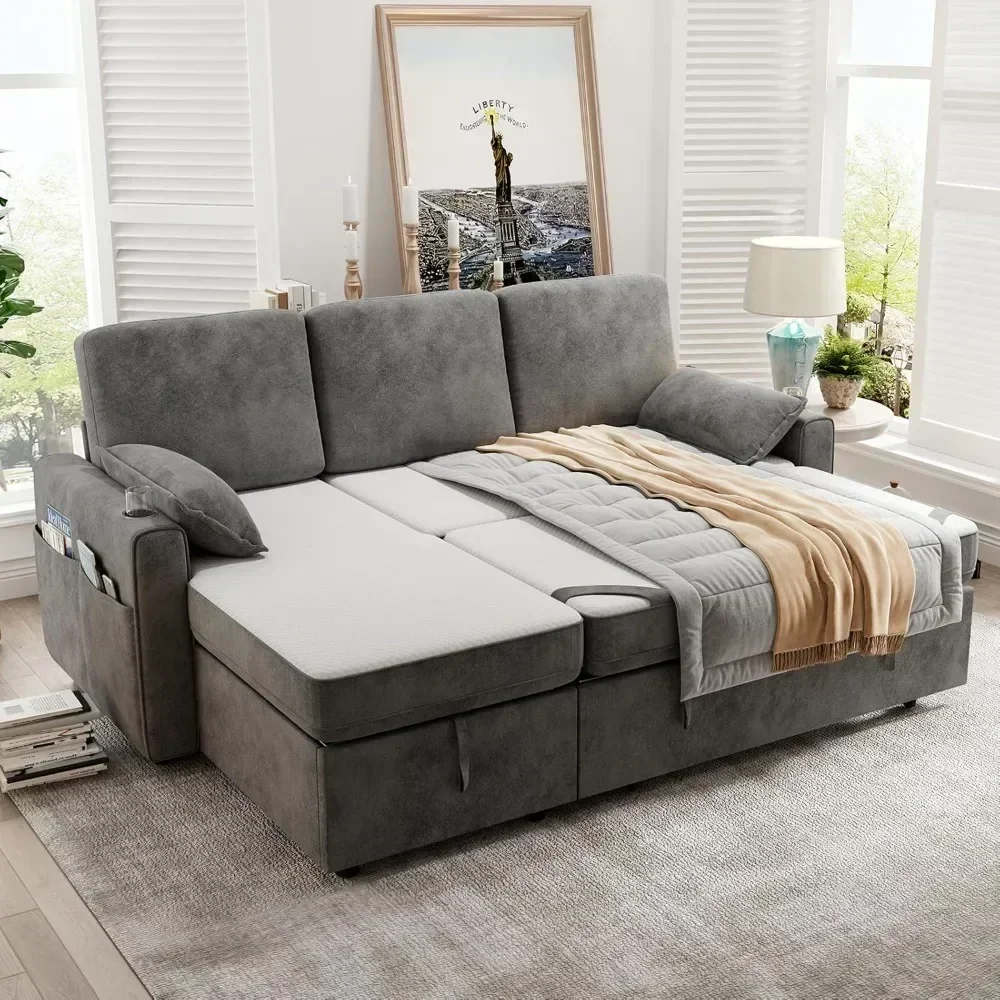 Sleeper Sofa Chair, Single Couch Sofa Bed 73