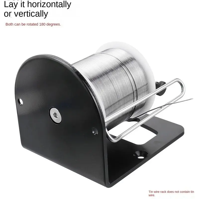 ABJI-Holder Solder Reel Stand Heavy Duty Welding Wire Holder Increased Weight & Thickness Soldering Station Rework Tools