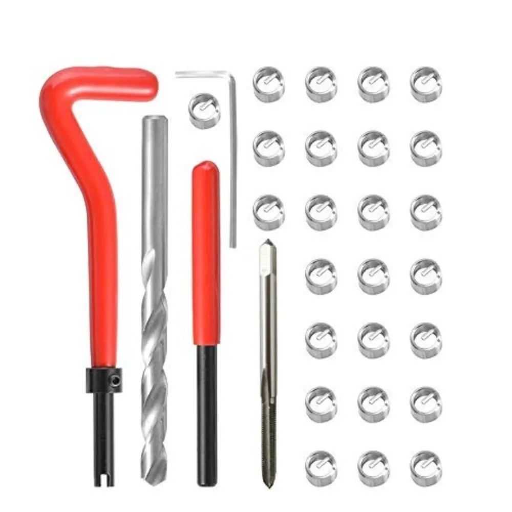 30PCS M4x0.7 Thread Repair Kit Metric Stainless Steel Threaded Insert Installation Tool Thread Repair Set Auto Repair Shops