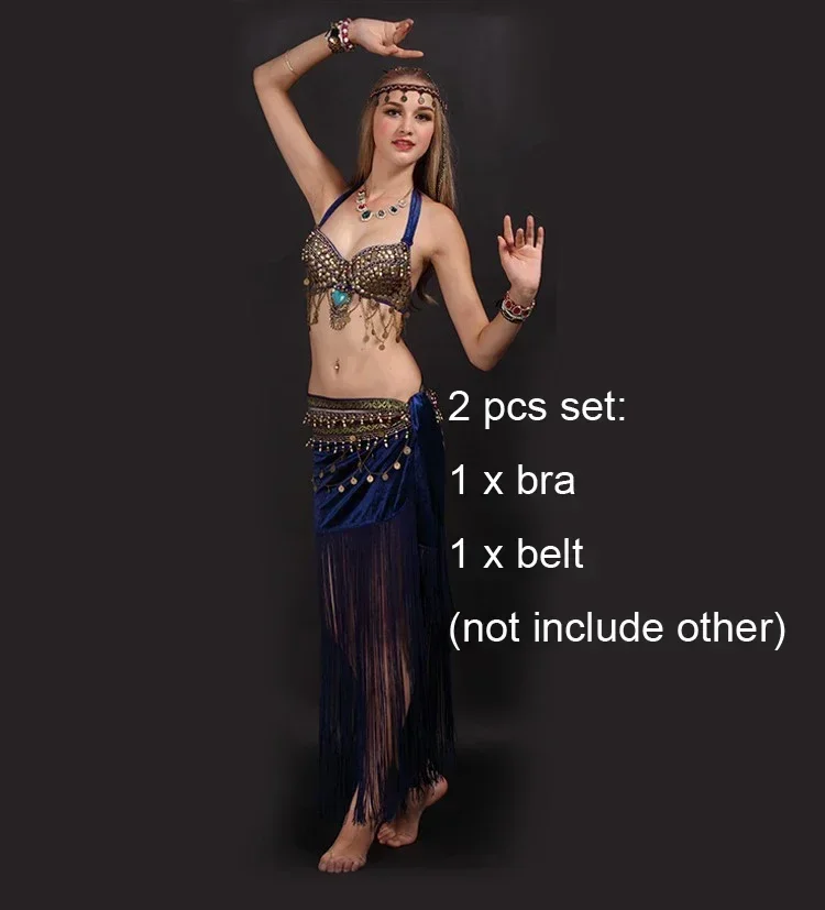 ชุดเต้นระบำหน้าท้องแบบชาวอียิปต์ชุดนักเต้น NMMC011ใหม่ล่าสุด