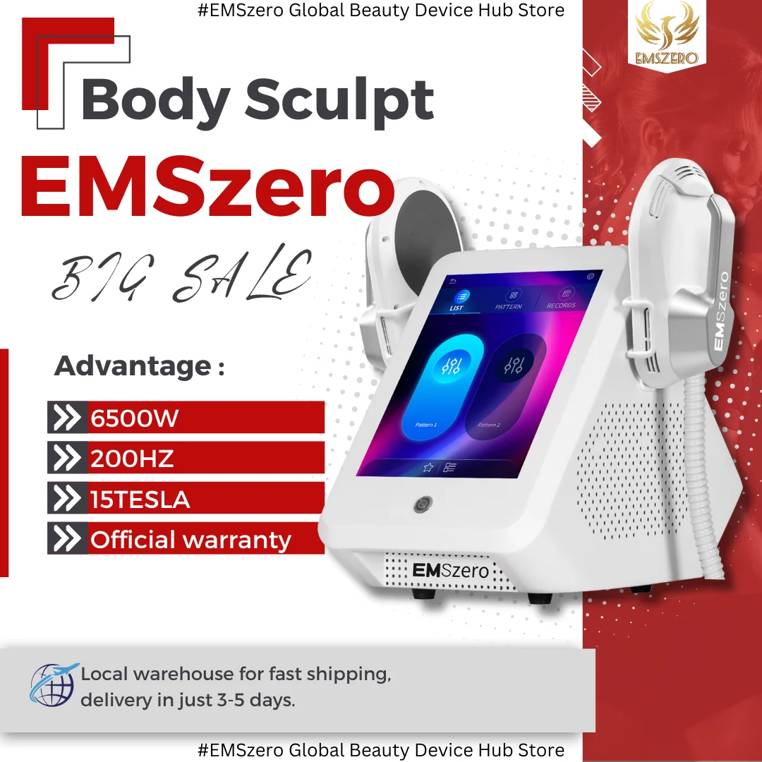 

EMSzero Professional NEO RF Machine 2025 EMS Body Slimming Sculpting Fat Burning Nova Electromagnetic Sculpt Muscle Stimulator