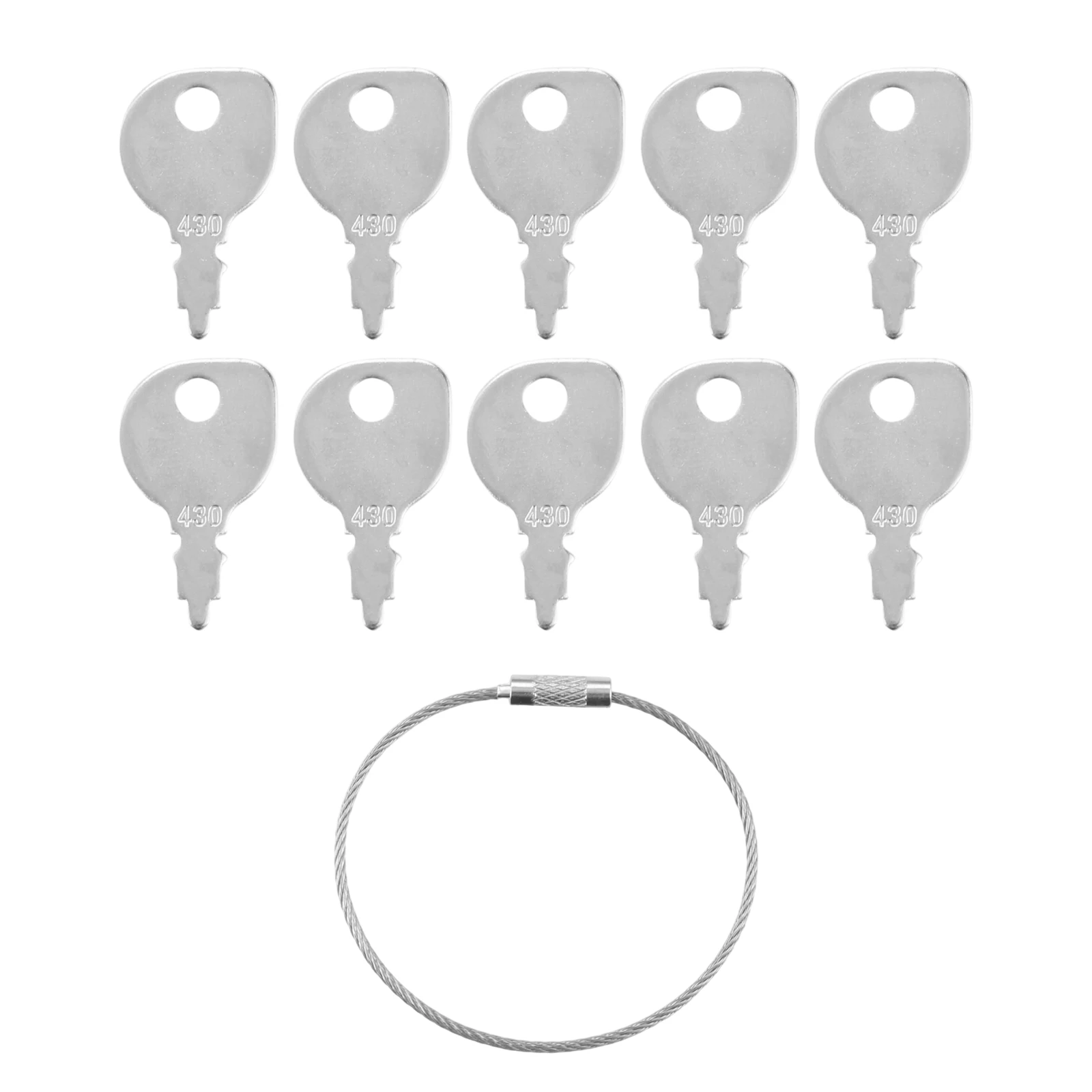 1pc Lawn Mower Key 430 691959 with Key Ring for Briggs & Stratton 691959 for Craftsman 24697 365410 for Husqvarna 109310