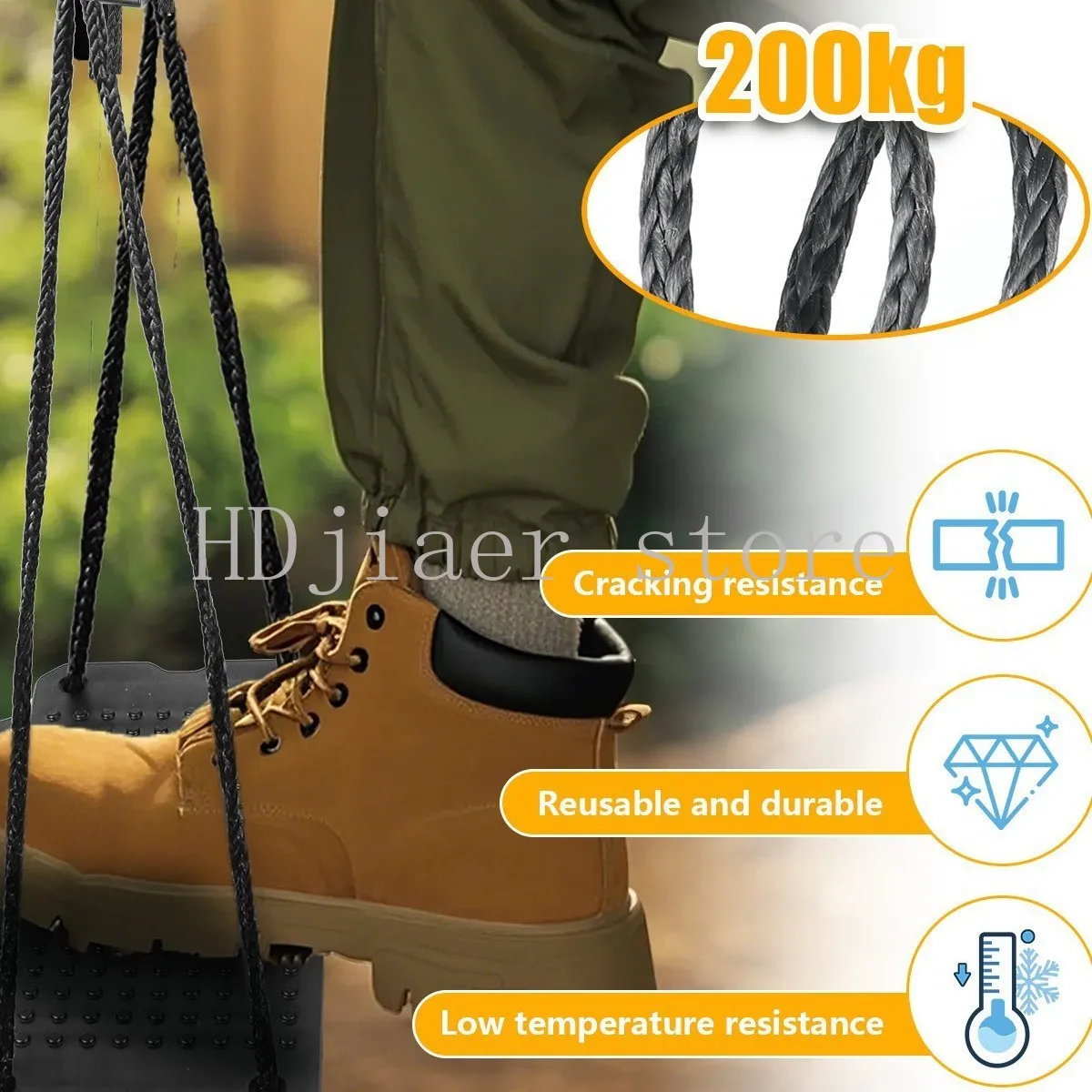 

Climbing Stick Aider with Tree Climbing Pedal for Hunting
