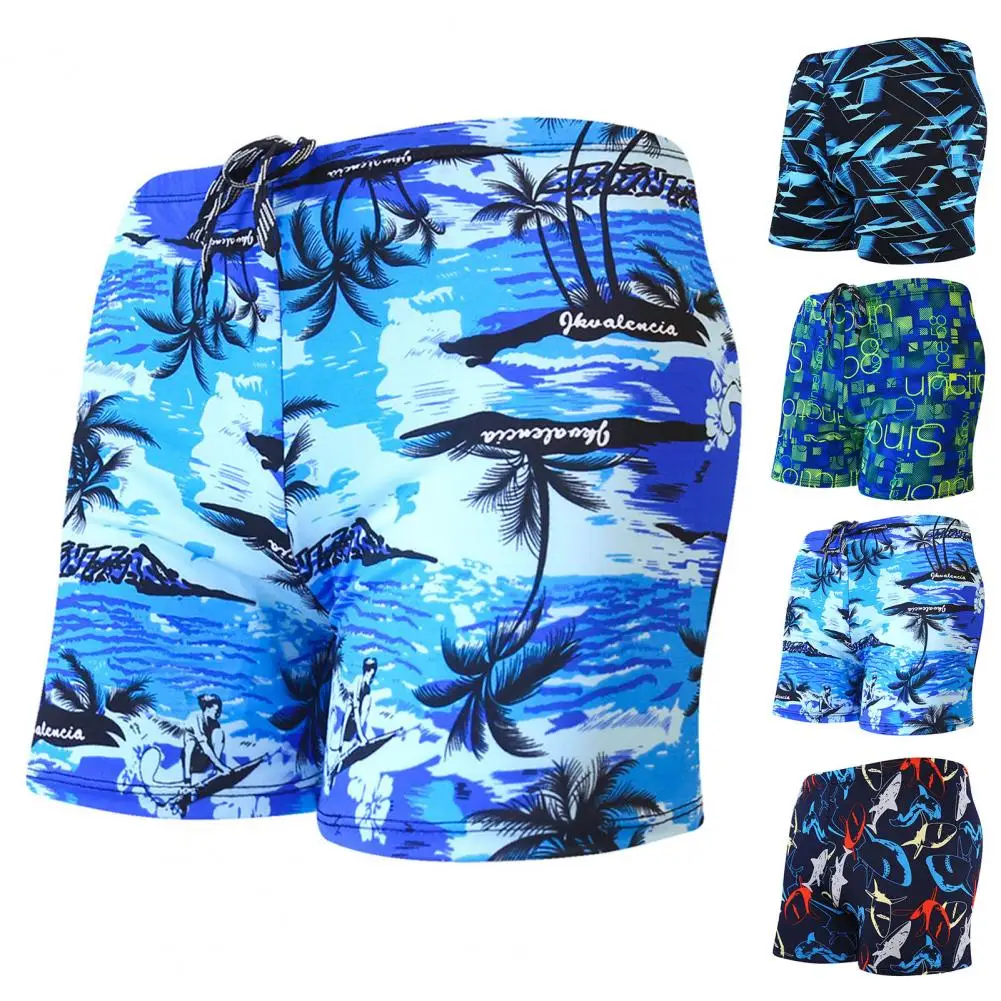 Terrific Swimming Shorts Elastic Waists Boxers Slim Fit Swimming Trunks  Quick Dry Summer Trunks for Water Sports