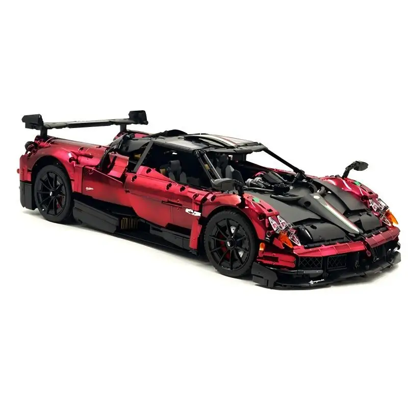 Custom 142670 High-Tech Wine Red Sprots Vechiel Huayra 13182 Car Model Building Block Puzzle Assembly Children Toy Chrismas Gift