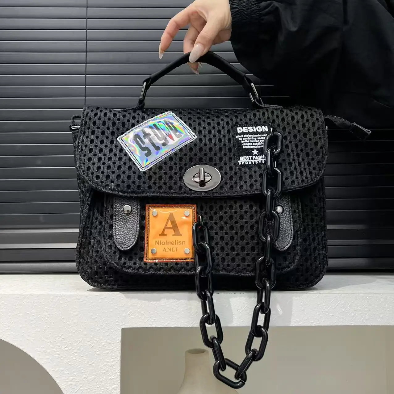 

Модная креативная сумка-будильник, имитация ретро-часов, модная женская сумка на плечо, подвесная сумка