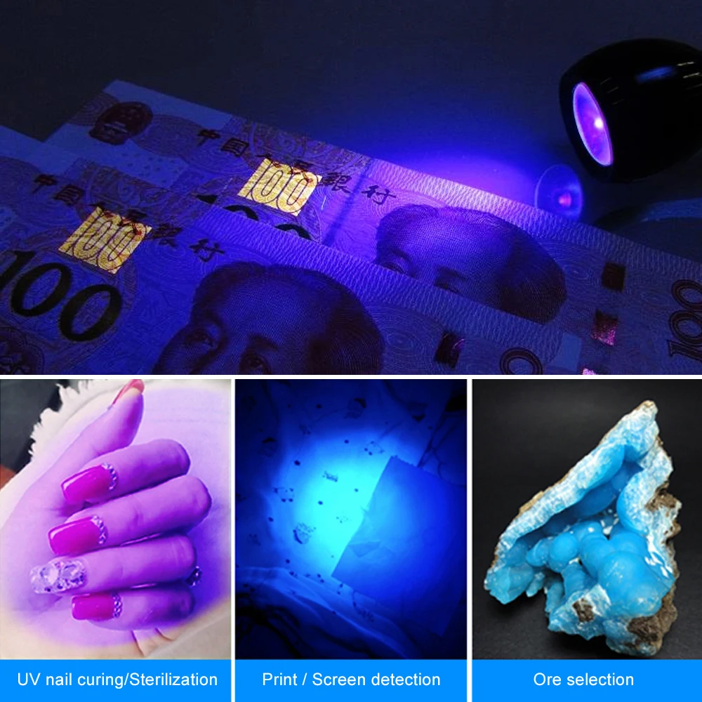 USB LED Desk Lamp Mini Clip-on Flexible Bright LED UV Lamp Adjustable Glue Nail Dryer Cash Product Detector with Switch