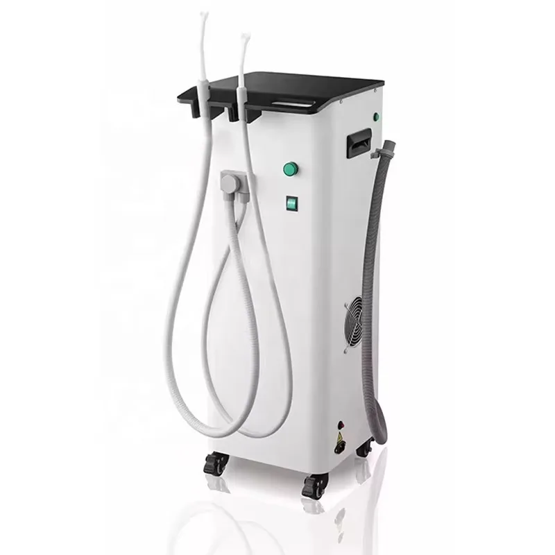 

370W Mobile Vacuum Pump Suction Unit Powerful Medical Vacuum Pump Saliva Ejector Aspirator for Dental Chair Clinical Equipment