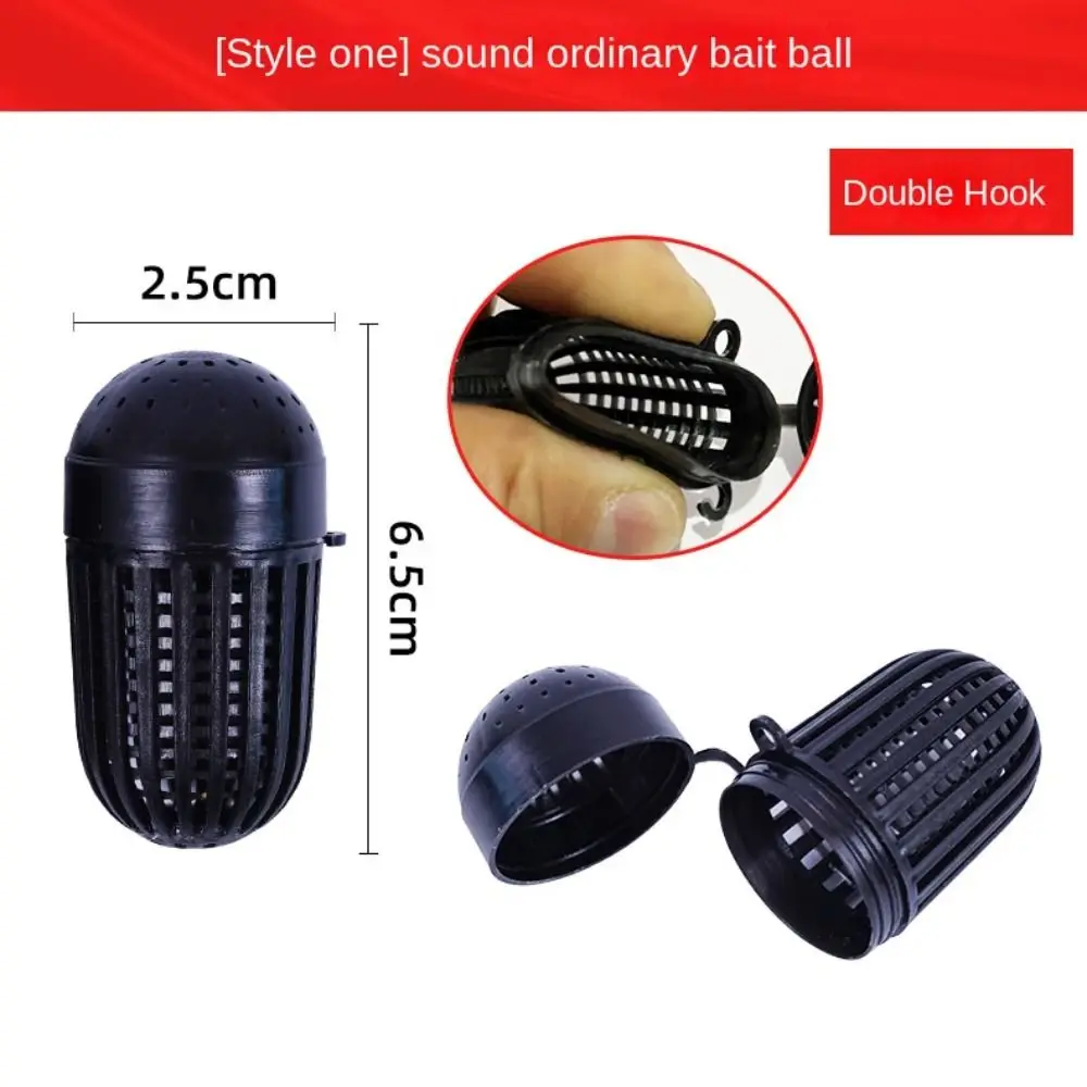 قفص صيد سمك ملتصق مضيء ، إغراء سمك ، حامل مغذي ، خطاف منقسم ، مغذي سباحة ، قفص طعوم ، 5 * لكل مجموعة