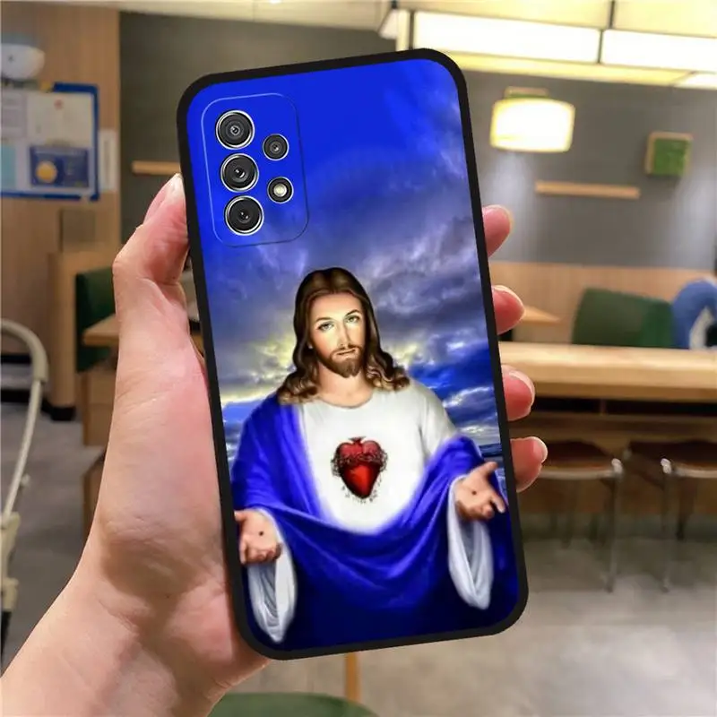 Divine Mercy Jesus Cross Phone Case For Samsung A40 A42 51 A32 A21 A22 A30 31 A50 A52 53 A70 A71 A73 72 A80 A91 S10 Lite Cover