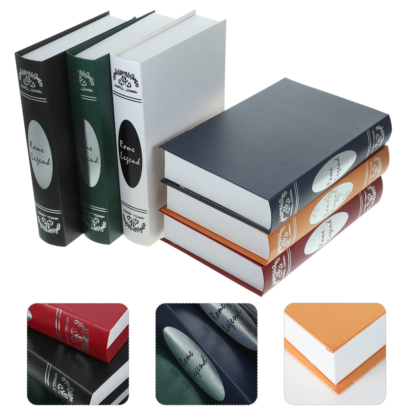 

6Pcs Faux Book Decoration Vintage Simulation Books for Desk Coffee Table Display Prop Decorative Ornaments Home Room Decor