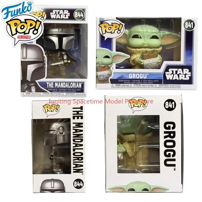 Figura de acción Funko Pop Original Star Wars: The Mandalorian 844 Grogu 841 para niños y niñas, regalo, modelo coleccionable, adornos