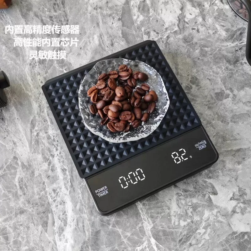 Rechargeable digital espresso scale  Accurate Mini Pour Over Coffee Scale Portable Travel Food Scale for Kitchen Home