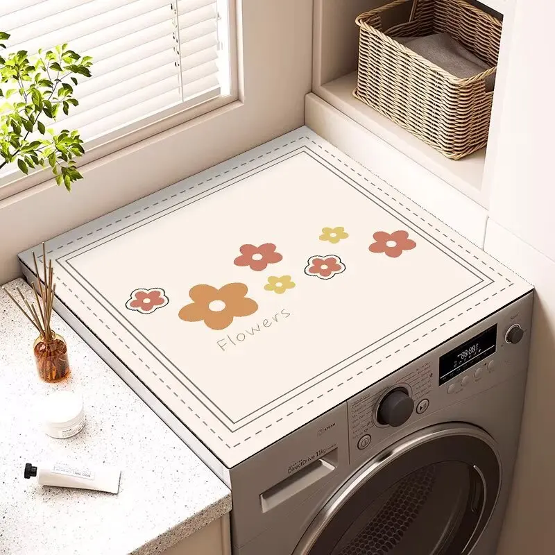 Roller washing machine cover pad, countertop protective pad, French sunscreen, waterproof dust cover, refrigerator cover