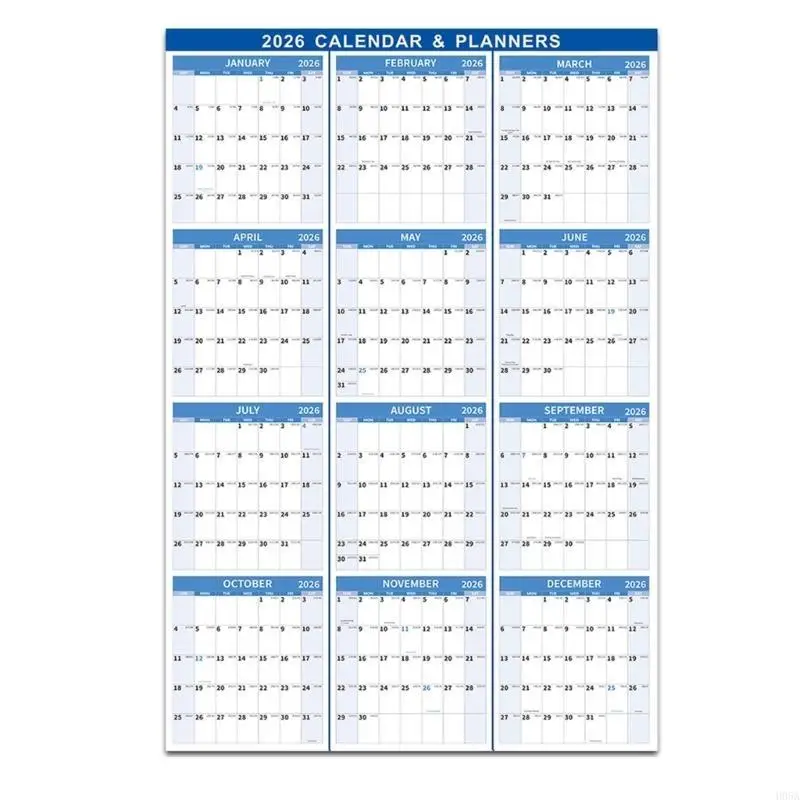 

2026 Dry Erases Wall Calendar Monthly Calendar 12 Month Annual Yearly Planner For Scheduling Home Office Organization