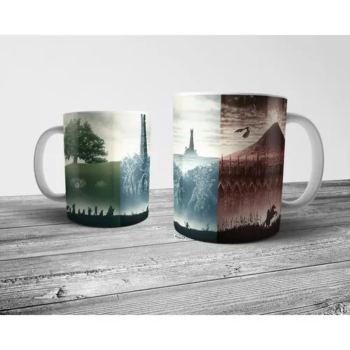 Pixxa  Lord Of The Rings Mug Cup Model 3. Gift, Home, Office, Tea and Coffee Glass Beverage Cup, Glassware.