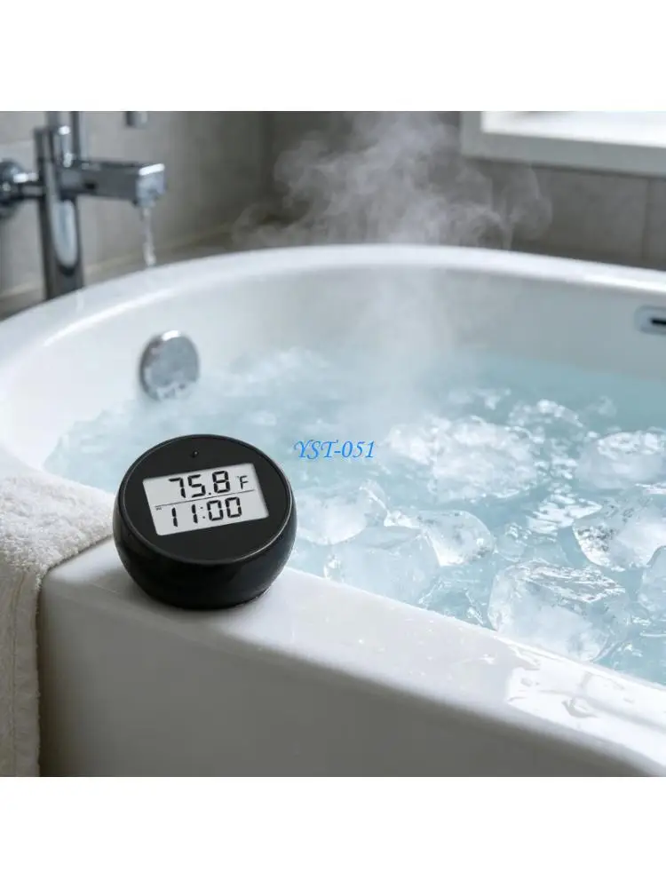 E15A Digital Bath Thermometers With Automatic Timer Alarm Floating Water Thermometers For Bathing In Tubs And Pools