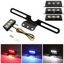 License Plate Lamp For KAWASAKI Z125 Z250 For YAMAHA FZ8 FZ1 For DUCATI X Diavel Motorcycle Accessoreis CNC Tail Tidy LED Light