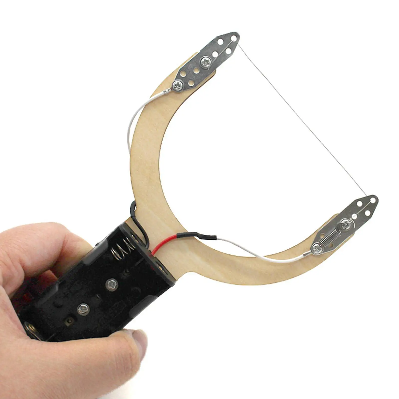 Kids DIY Foam Cutter Wooden Hot Wire Cutting Machine Polystyrene Tool for Physics Experiment Teaching Aid Creative Construction