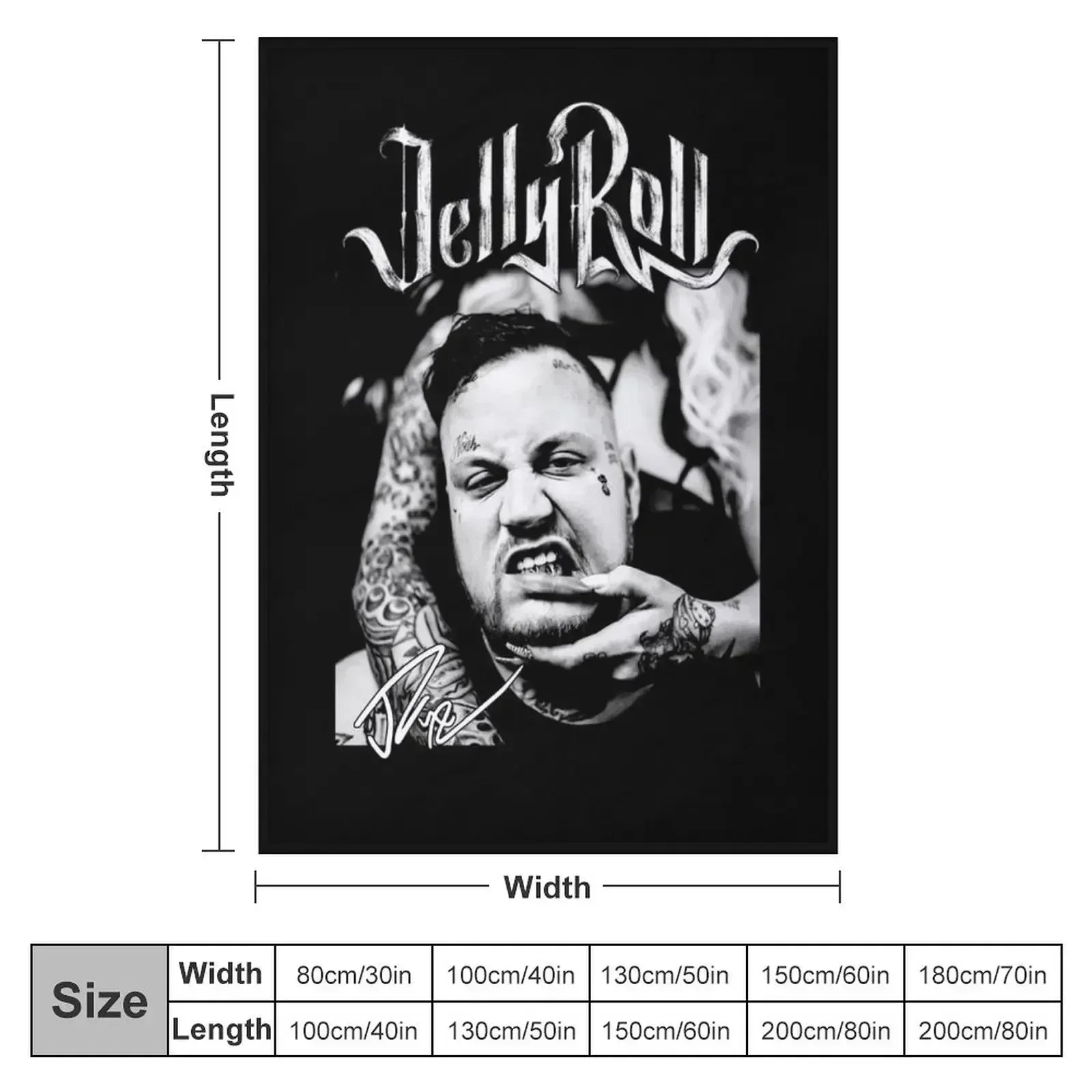 Jelly Roll Whitsit Chapel Singer Country Music Throw Blanket Sofas Comforter sofa bed Cute Blankets
