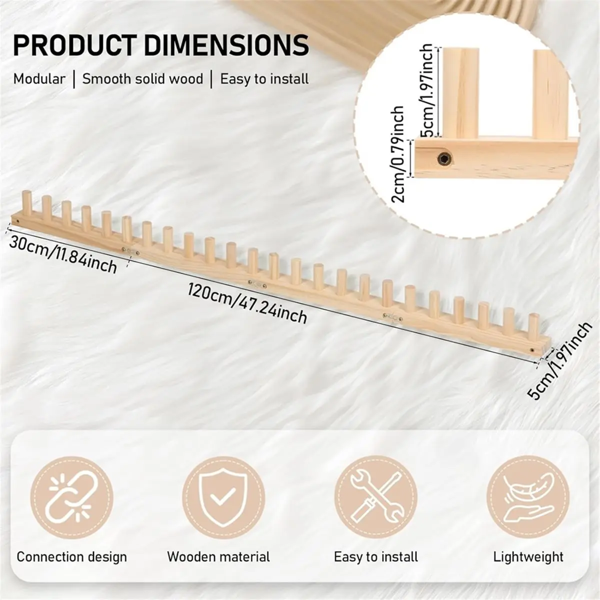 

Набор инструментов для вязания 4 в 1: ткацкий станок для пледов, 1 отвертка и инструменты для сборки, для вязания пледов, афганских одеял, покрывал