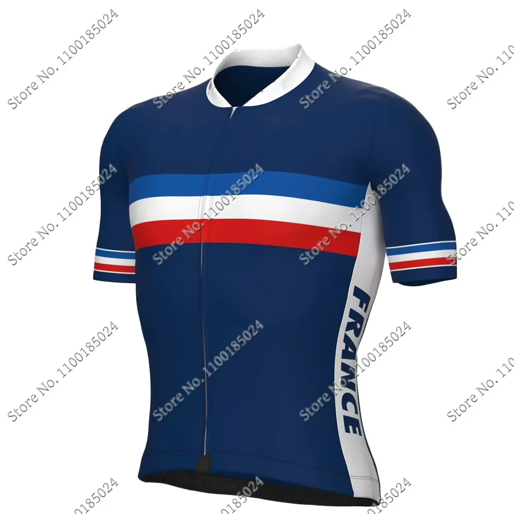 France National Team 2023 Cycling Jersey Set Summer Bicycle Clothing Road Bike Shirts Suit Bicycle Bib Shorts MTB Ropa Maillot