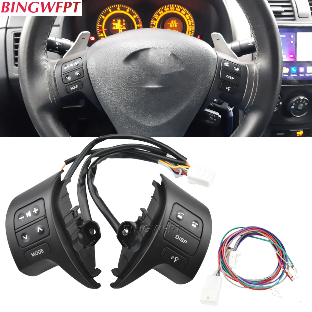 High Quality Steering Wheel Control Button Switch For Toyota Corolla ZRE150L ZRE151L ZRE152L 2007-2009 84250-02200 84250-120