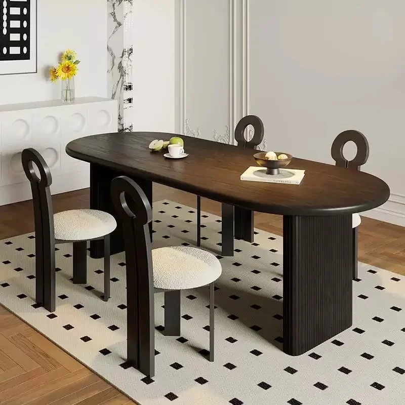 

Brackets Italian Dining Tables Waterproof Writing Wooden Kitchen Dining Tables Luxury Nordic Mesa Comedor Furniture Home