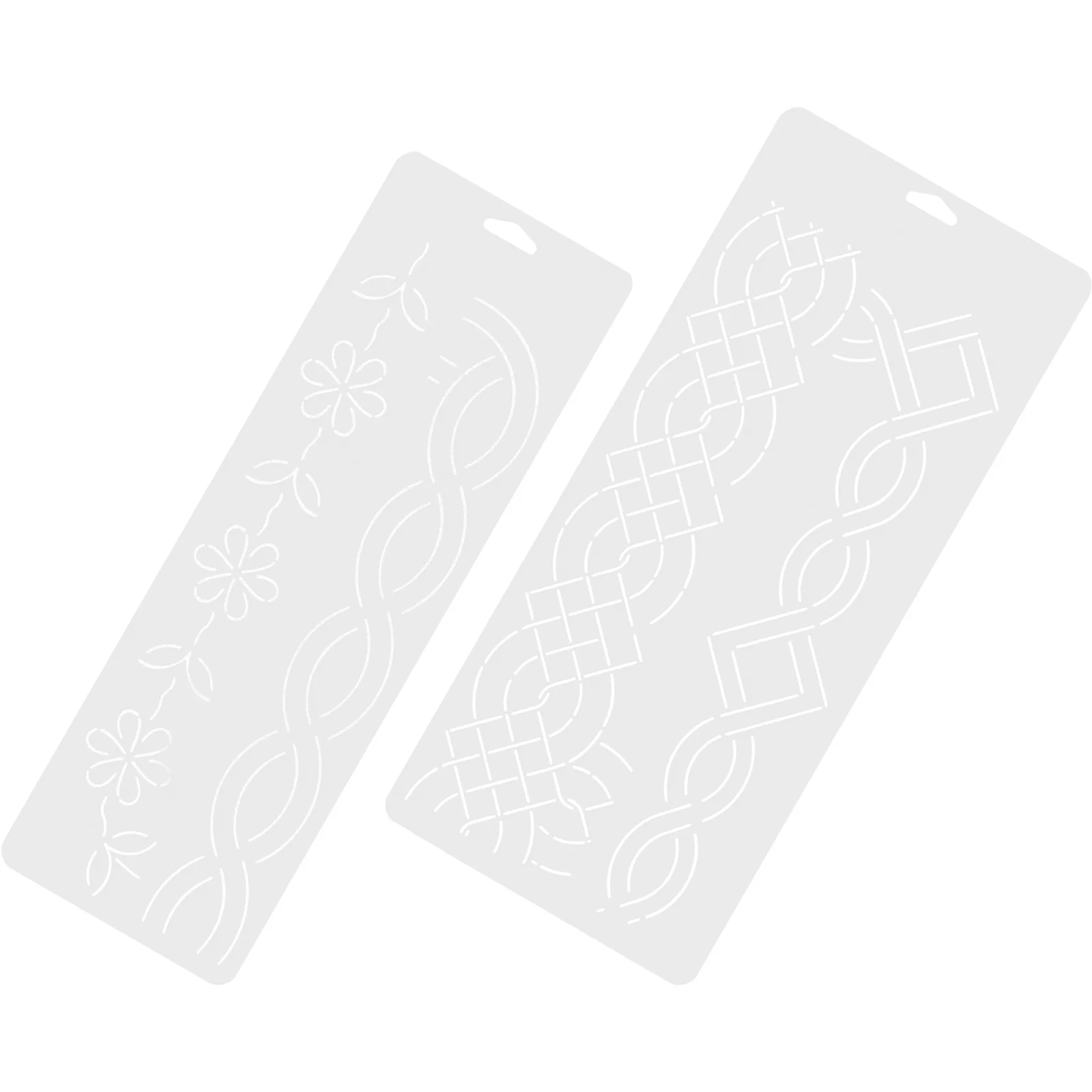 

2pcs Plastic Quilting Template Diy Patchwork Tool For Fabric Cutting Embroidery Craft Transparent Sewing Templates Quilting