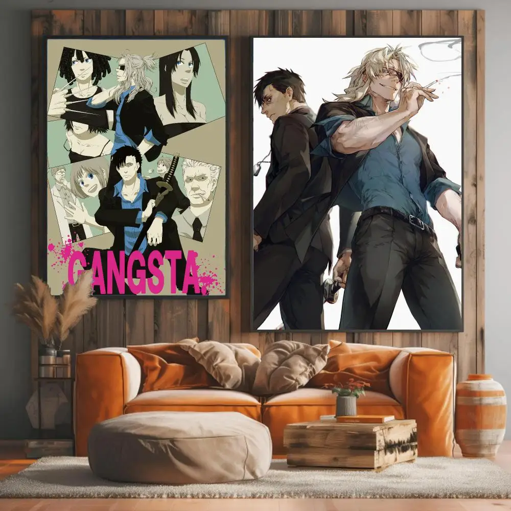 anime G-Gangsta-A Painting Calligraphy Artwork for Living Room Bedroom Office Home Decor