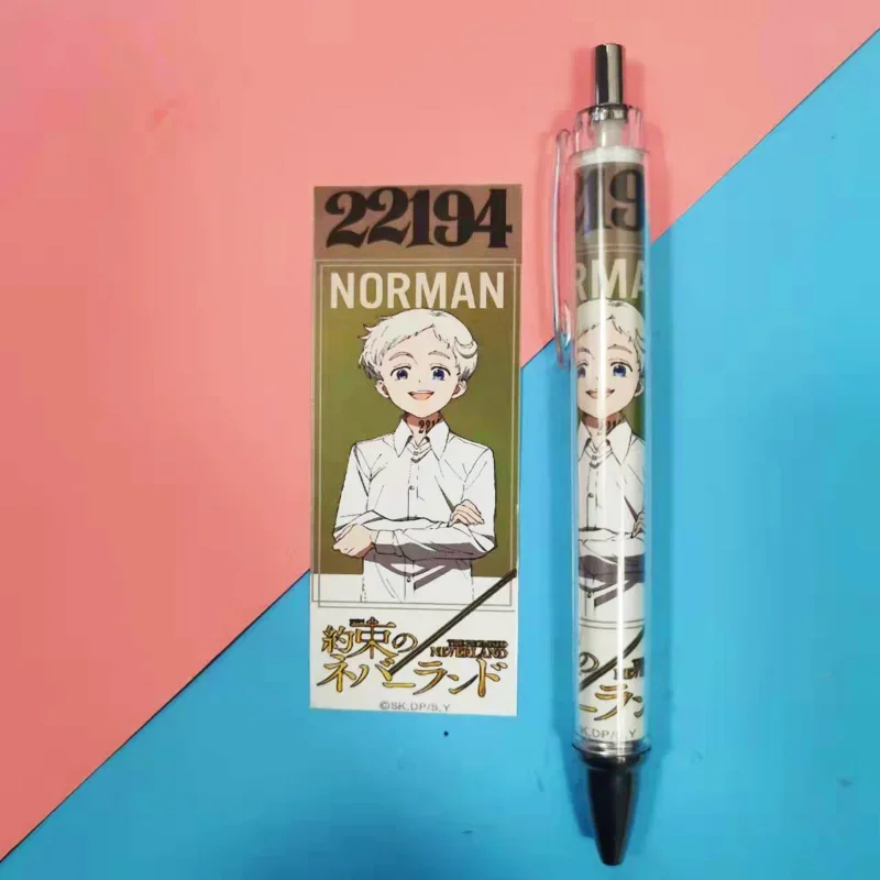 Emma Norman Isabella Popular Anime Ballpoint Pen Oil Pen Two-dimensional Peripheral Aesthetic Stationery Kawaii Student Gifts