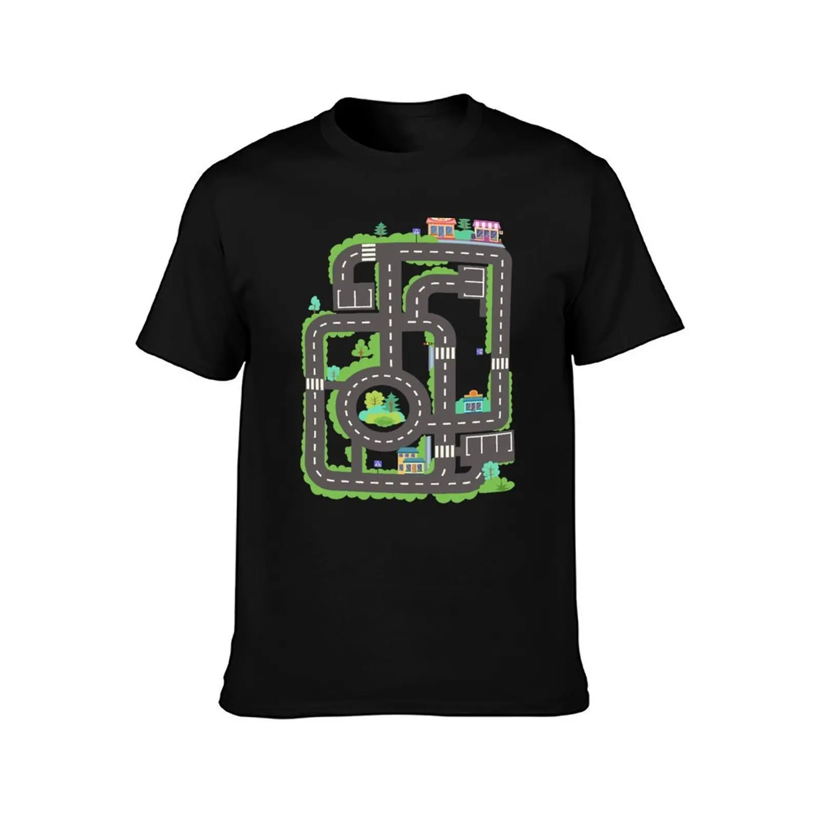 Play Carpet Play Mat Back Massage T-Shirt Basic Casual Wear Short Sleeve Top T-Shirt