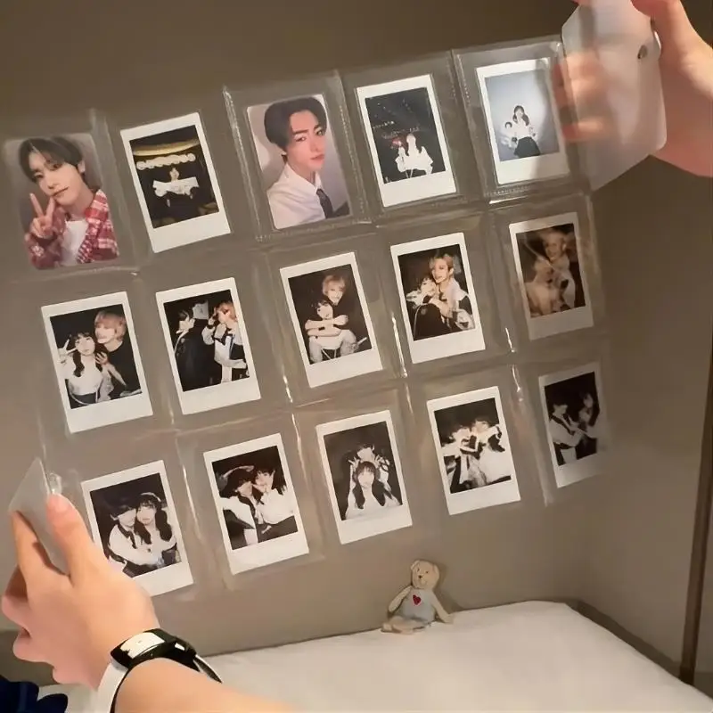 3 Inch Kpop Photocard Album 200 Pockets Capacity Idol Photo Card Binder Holder for Fans Collection Display