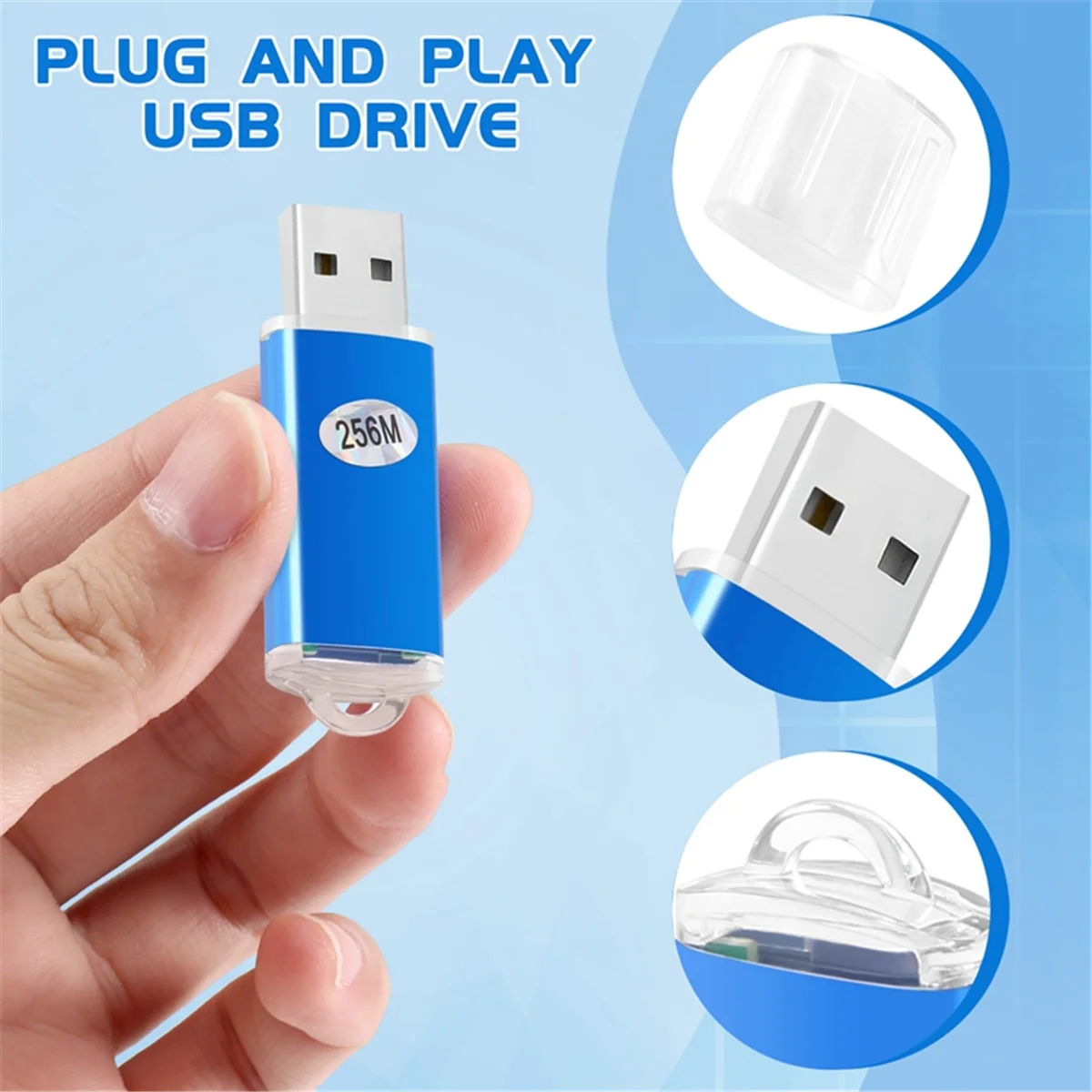 

A02R 256 MB USB 2.0 Flash U disk blue