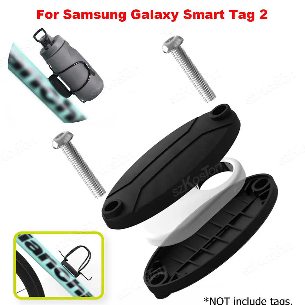 For Samsung Galaxy Smart Tag 2 Bike Holder Hidden Bike GPS Tracker Shell for SmartTag2 Anti-Theft Protective Bracket