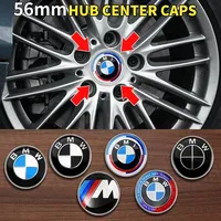 4pcs 56mm Car Wheel Center Hub Cap Sticker  For BMW 1 3 5 7 Series M Performance M3 M5 M6 E92 X1 X2 X3 X4 Auto Accessories