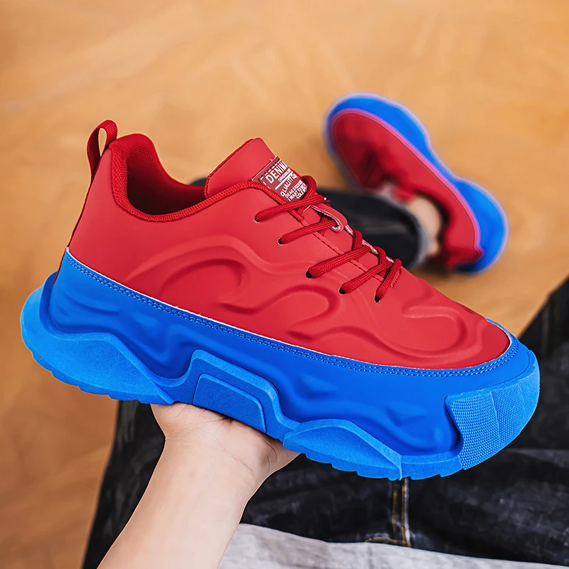 

Дышащая противоскользящая спортивная обувь на толстой подошве, новинка лета 2024, мужская повседневная обувь, модная удобная износостойкая мужская обувь