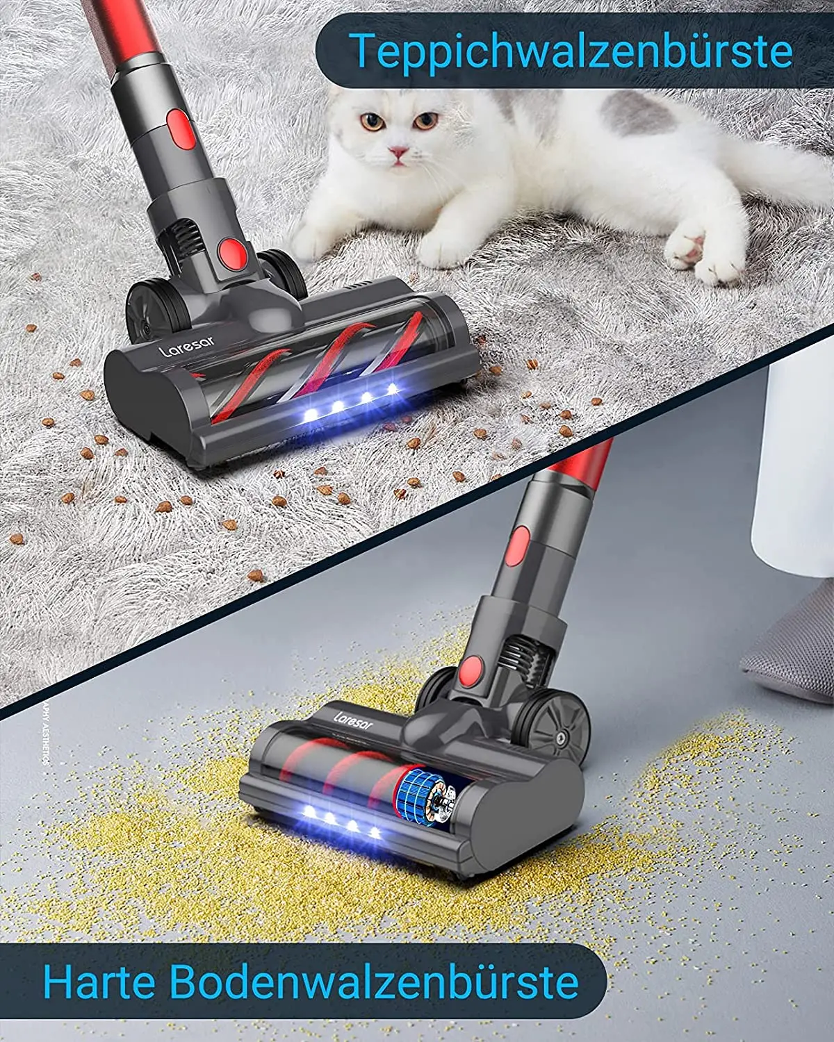 High Suction 25Kpa Vacuum Cleaner with 350W Brushless Motor