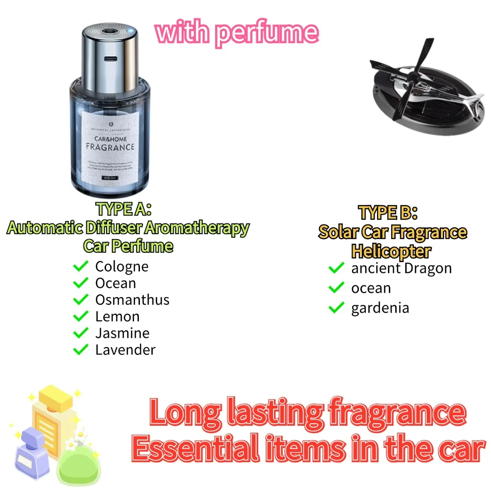 Automatic Diffuser Aromatherapy Car Perfume with Display Essential Oil Humidifier Bathroom Deodorization Air Freshener