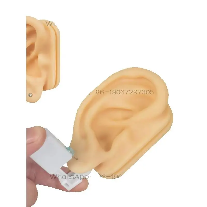 Simulated Ear Ear Cleaning Teaching Silicone Headphone Display Model Accessories Hearing Aid Props