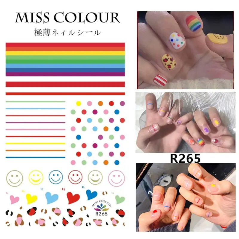 3d Nail Art Stickers Summer Flowers Decals For Nails Decoration Manicure Salon Beauty