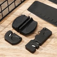 Durable Mini Knife Sharpener Multi-Functional Carbide Knife Whetstone Simple Pocket Ceramic Sharpen Hook Sharpener Outdoor Tools